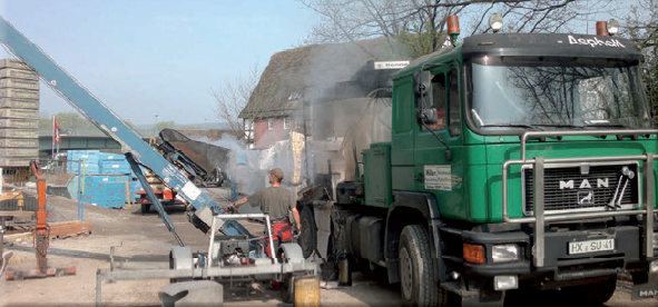 Arbeiten mit Gussasphalt