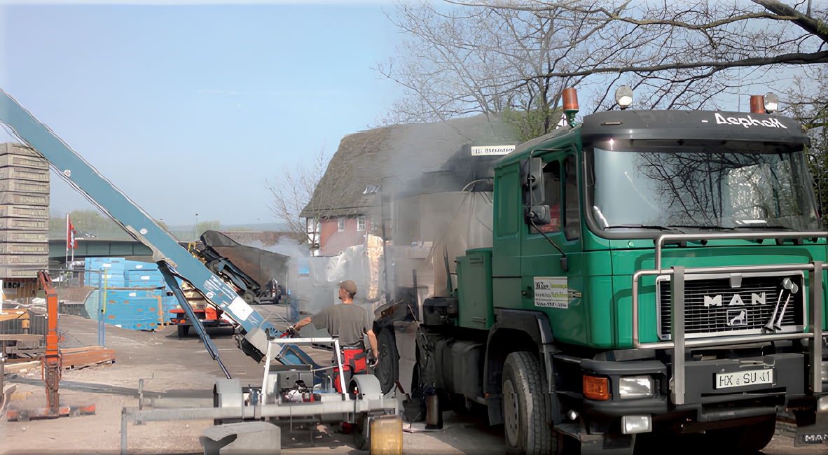 Arbeiten mit Gussasphalt